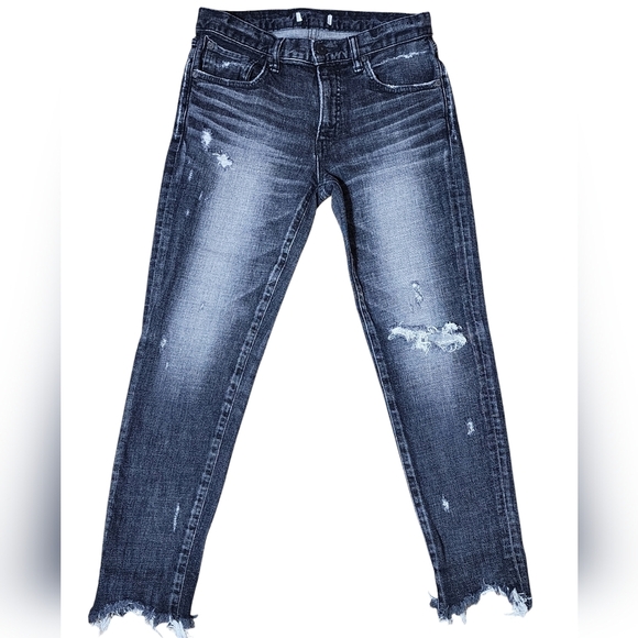 Moussy Glendele Distressed Ankle Denim Size 27 - Picture 3 of 14